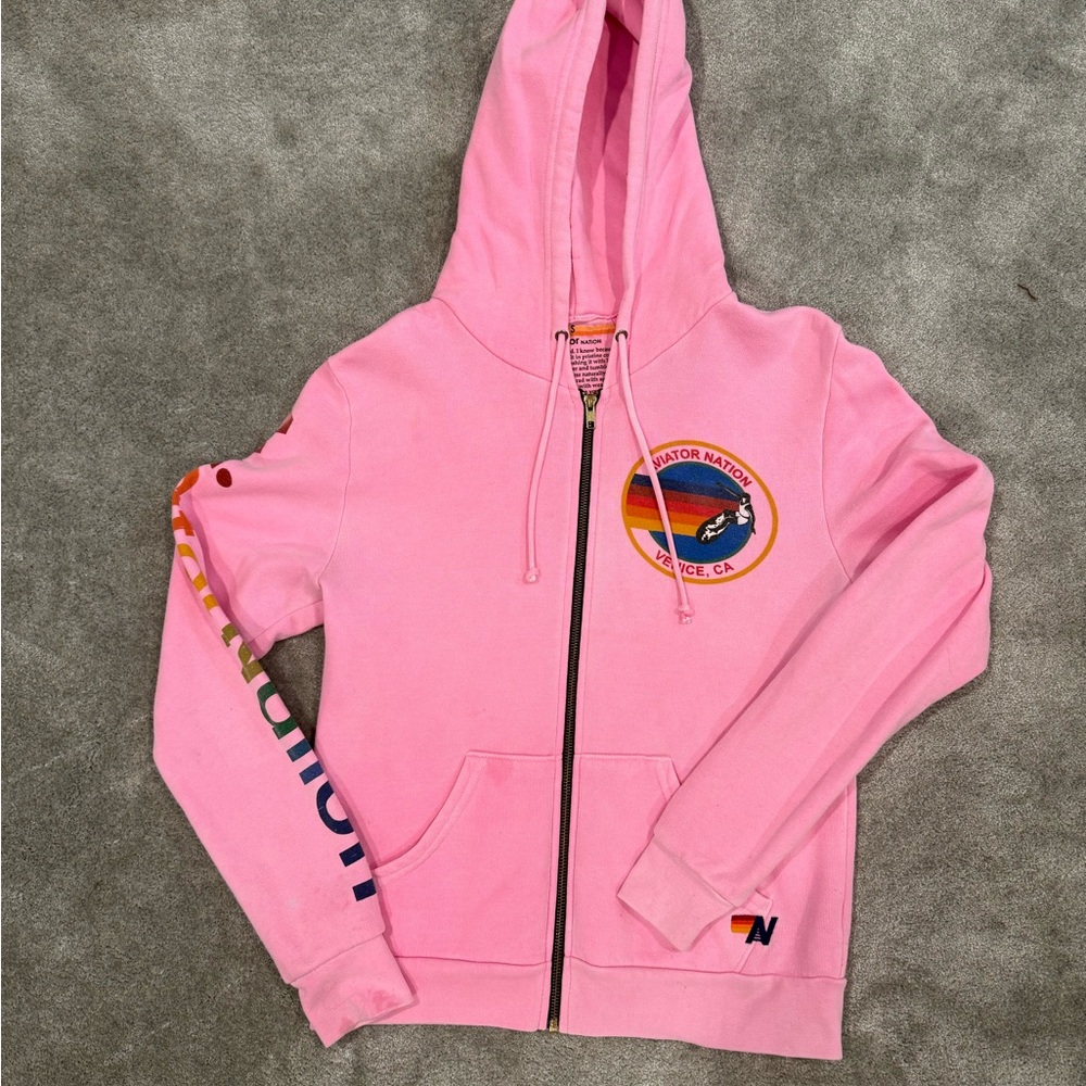 Aviator Nation Pink Hoodie